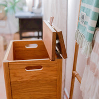 Handtuchleiter Eden von Cane Cult aus natürlichem Rattan – Rattan-Leiter mit mehreren Sprossen zum Aufhängen von Handtüchern oder Kleidung