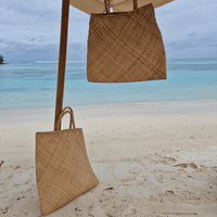 Rattan Tasche, groß
