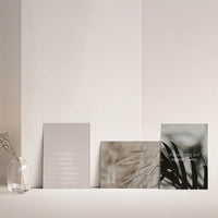 LESS AND ME 3er Postkarten-Set aus Apfelpapier, nachhaltiges Schreib- und Kreativ-Set für achtsames Gestalten