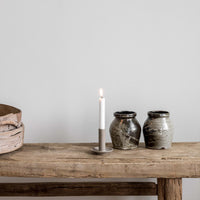 2er Set Kerzenständer 'Lou', sand beige