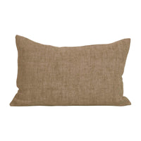 Kissenbezug Margaux 40×60 cm von Tell Me More aus handgewebtem Leinen in Pampas‑Farbton.