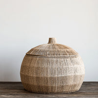 Großer handgefertigter Korb Marcel von Tell Me More – robust aus Jute und Rattan