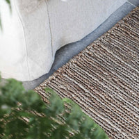 Handgewebter Teppich 'Sumak Hemp' von Tell Me More aus 100 % Hanf, in Naturfarbe, 170x240 cm – nachhaltig und strapazierfähig für Wohnzimmer oder Schlafzimmer.