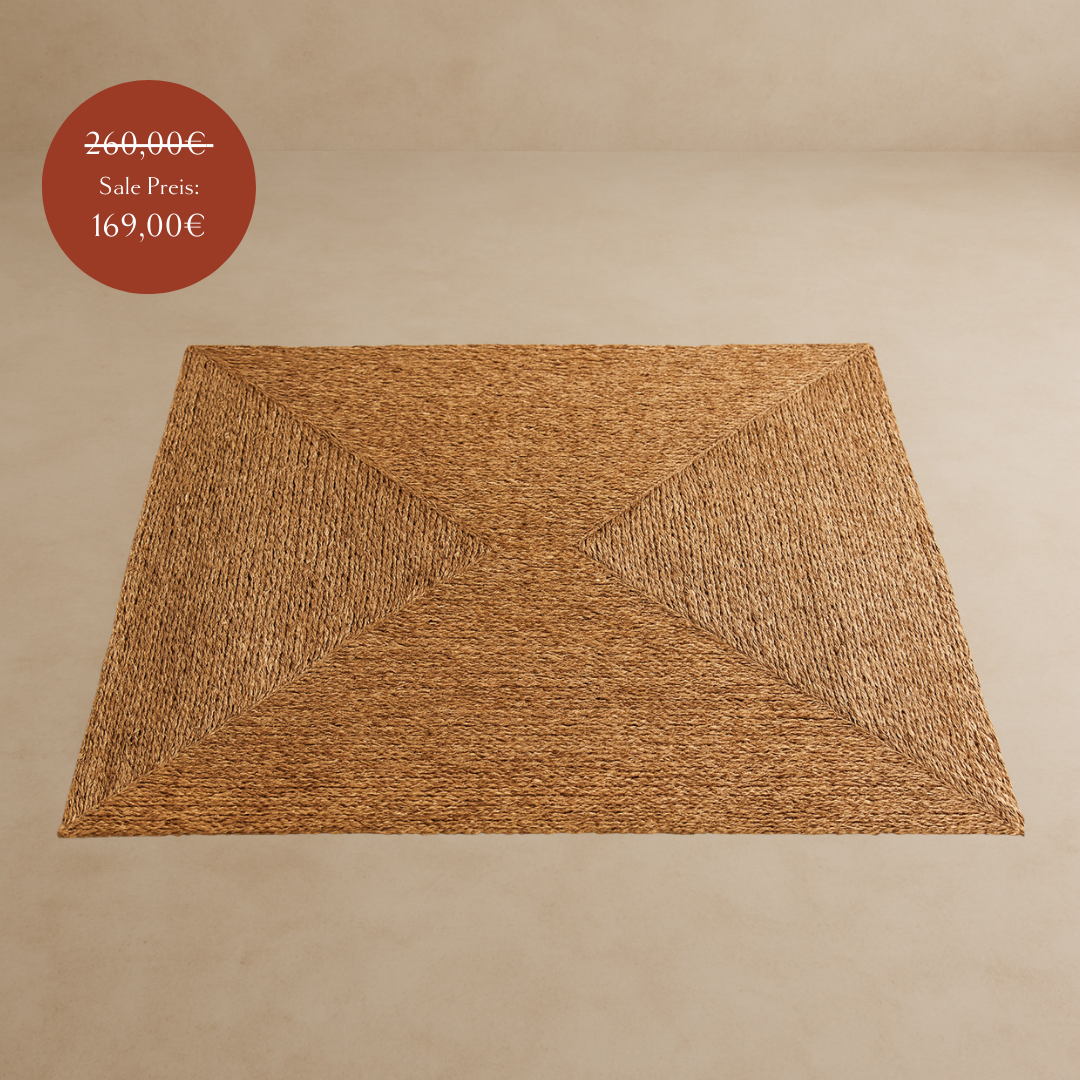 Seegras Teppich ohne Struktur, 240x150 cm