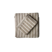 Gestreiftes Badehandtuch von Tell Me More in Größe 70 x 140cm aus Baumwolle