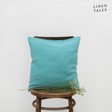 Linen Tales Leinenkissen in Coastal Blue – eleganter, natürlicher Kissenbezug aus Leinen für ein stilvolles und nachhaltiges Zuhause