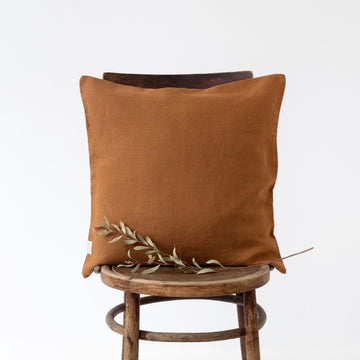 Leinen Kissenbezug 50x50 cm, Hazelnut