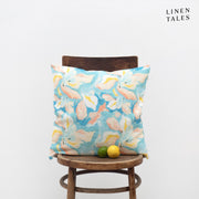 Leinenkissenbezug Pastel Iris von Linen Tales – hochwertiger Kissenbezug aus 100 % gewaschenem Leinen, handgefertigt und nachhaltig produziert
