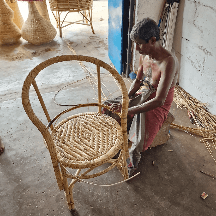 Rattan Tasche, groß