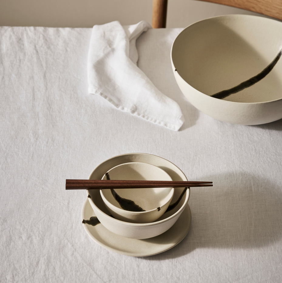 Toledo Keramikschüssel von Tell Me More mit einzigartigem handbemaltem Muster