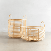 Rattan‑Aufbewahrungskorb Branas, robustes Naturmaterial, ideal für Bücher, Decken oder Zeitschriften.