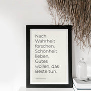 Apfelpapier Poster "Wahrheit"